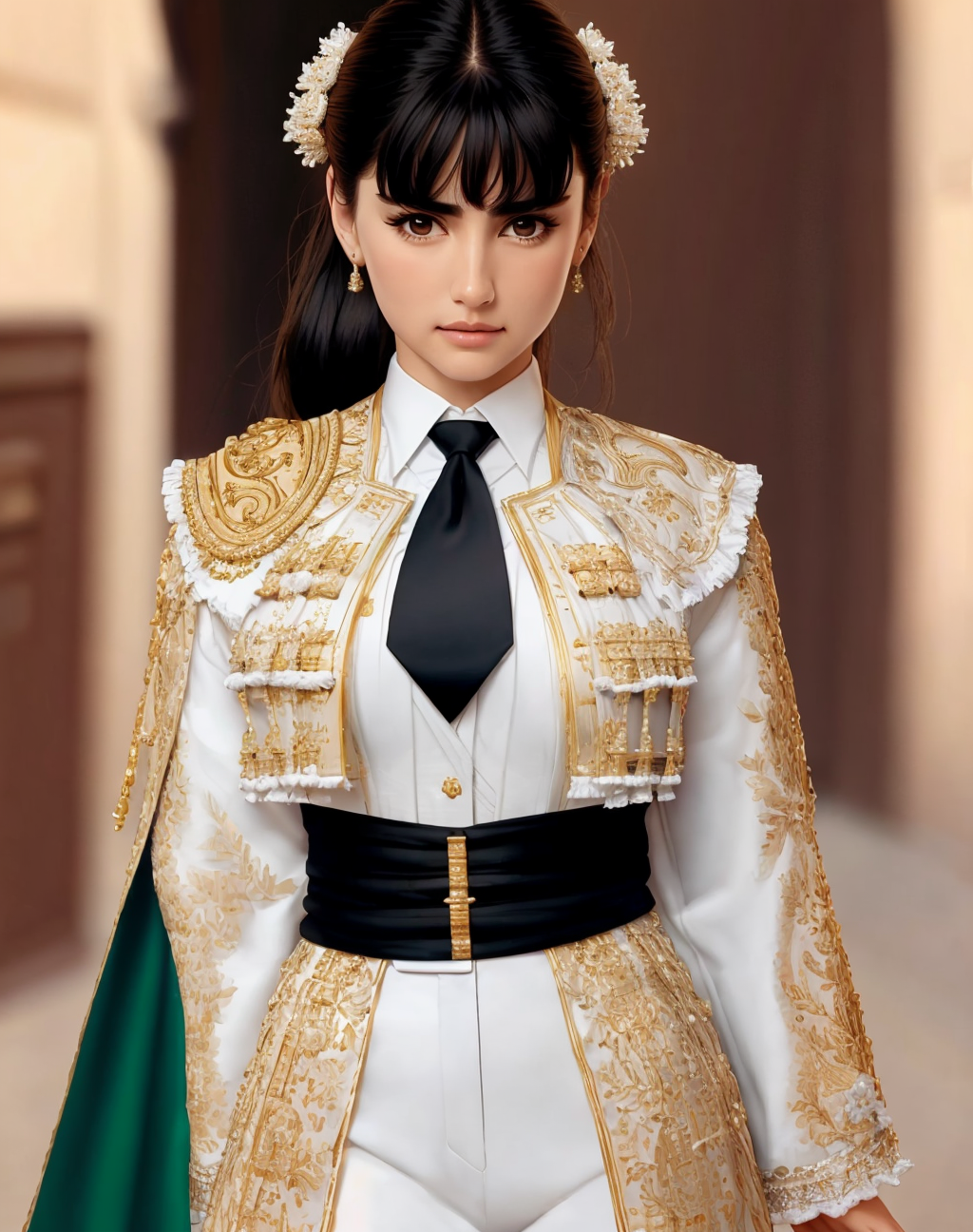 01600-341257863-4K, Masterpiece, highres, absurdres,_solo, shirt, black hair, standing, jacket, white shirt, female focus, necktie, pants,fair s.png